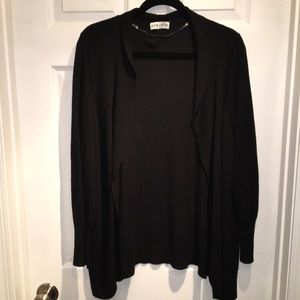 Ava & Viv black 1X cardigan